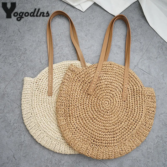 Round Straw Bag