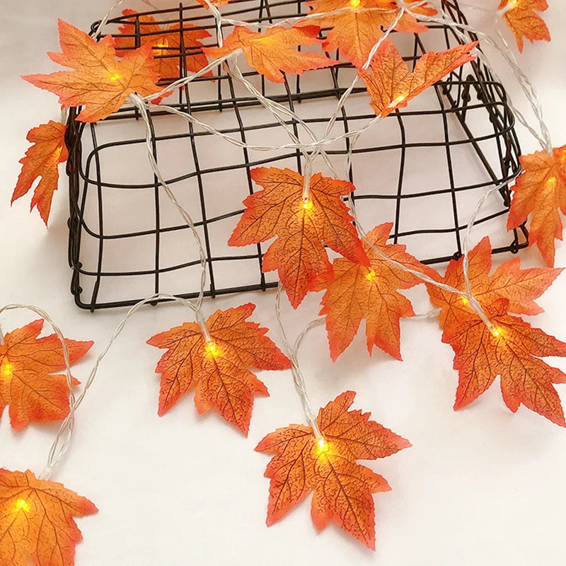 Artificial Maple Leaf Leaves LED Light