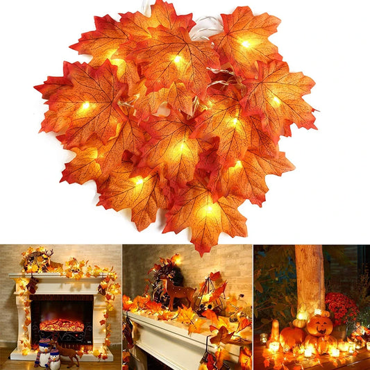 Artificial Maple Leaf Leaves LED Light