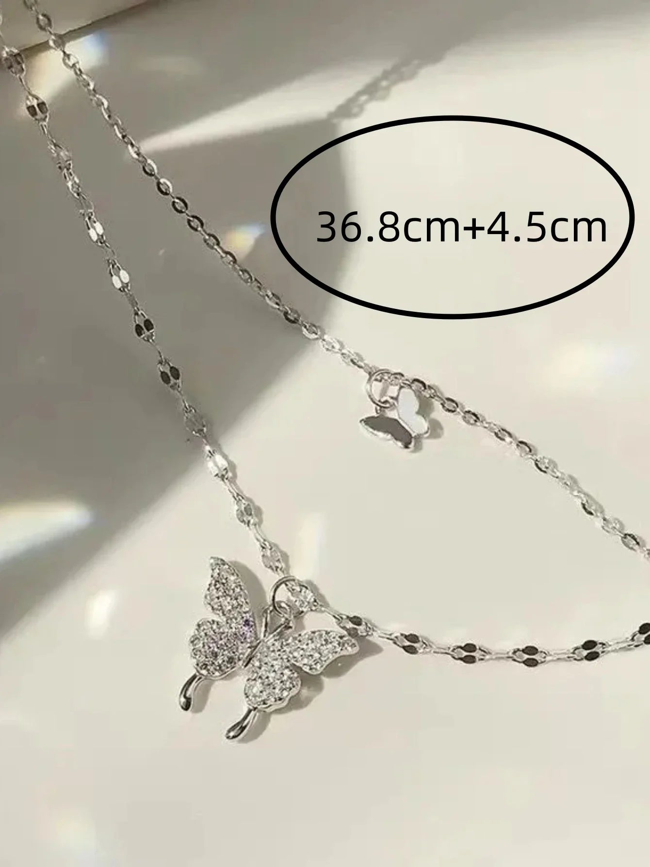 Double Layer Butterfly Necklace for Women