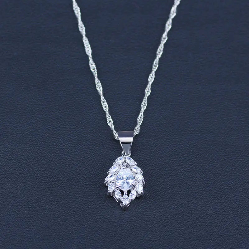 White crystal costume jewlery