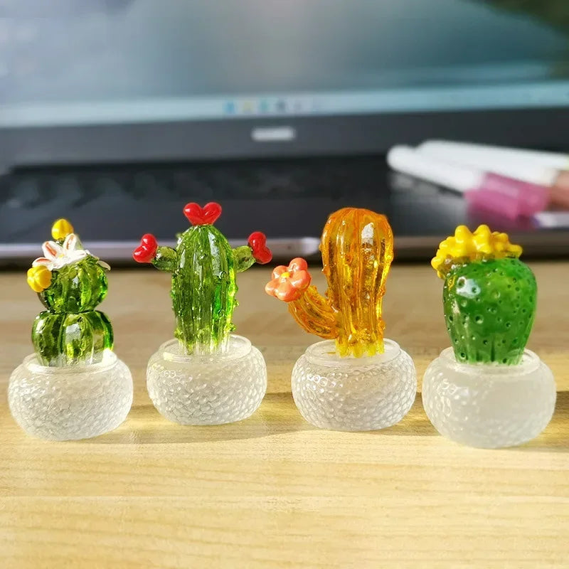 Mini Cactus Figurines Ornaments