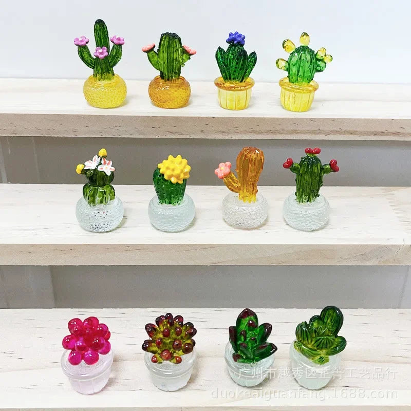 Mini Cactus Figurines Ornaments