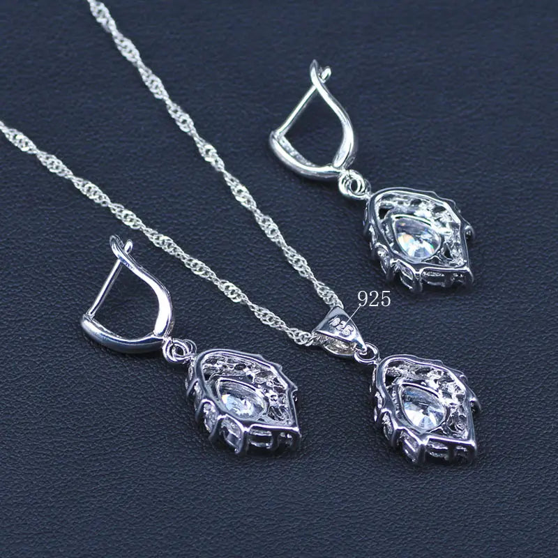 White crystal costume jewlery