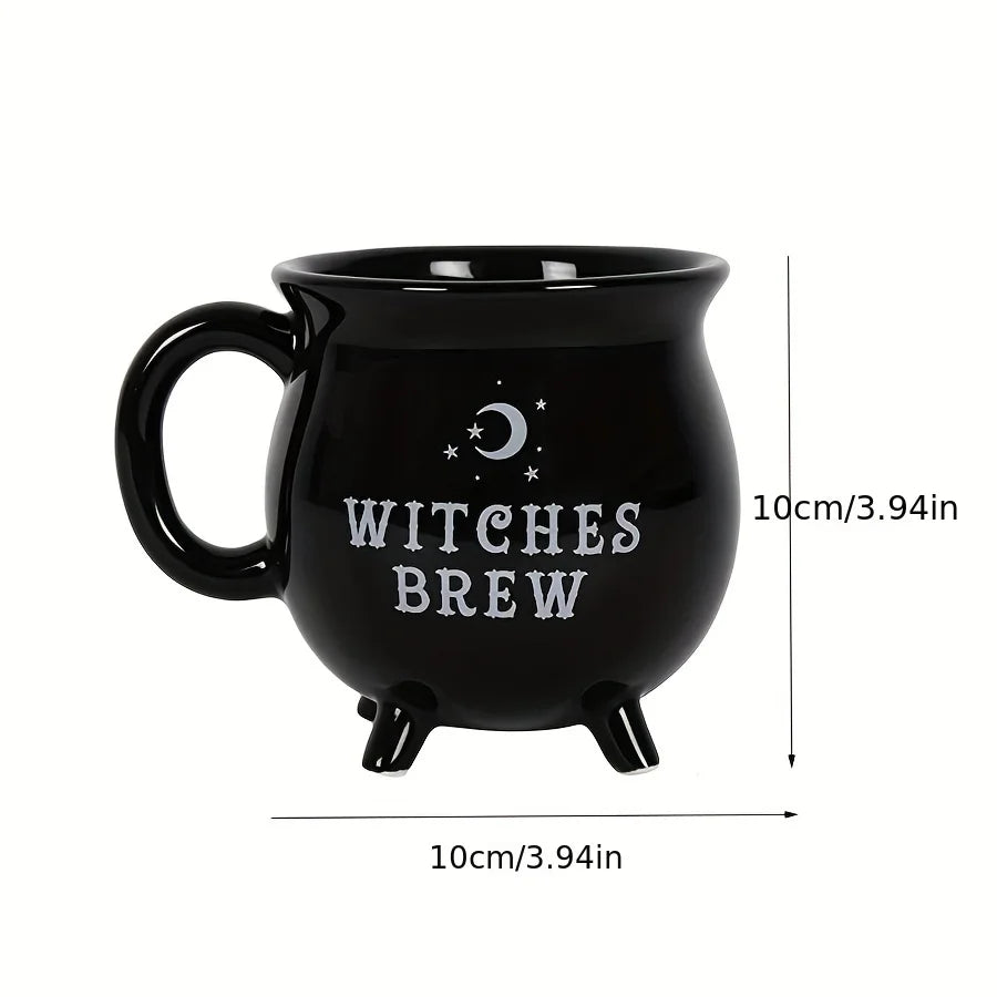 1pc Halloween Witches Brew Cauldron Coffee Mug