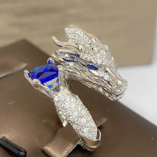 Handmade Silver Dragon Ring