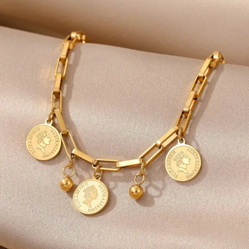 1pcs Gold-color Bracelet Hip Hop