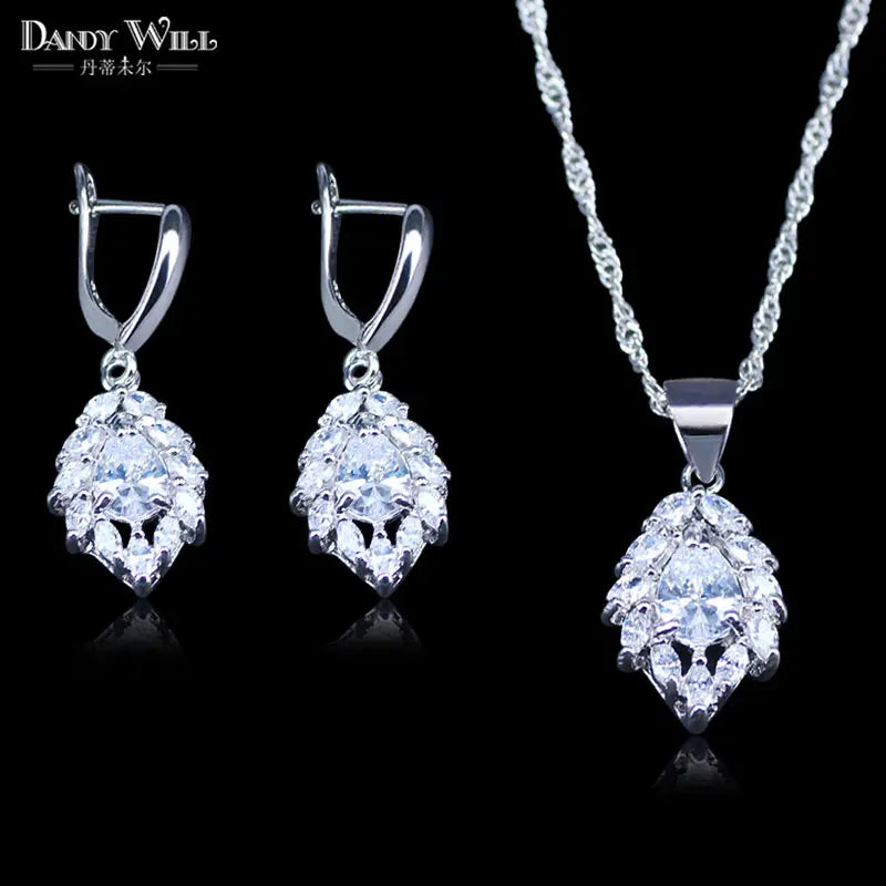 White crystal costume jewlery