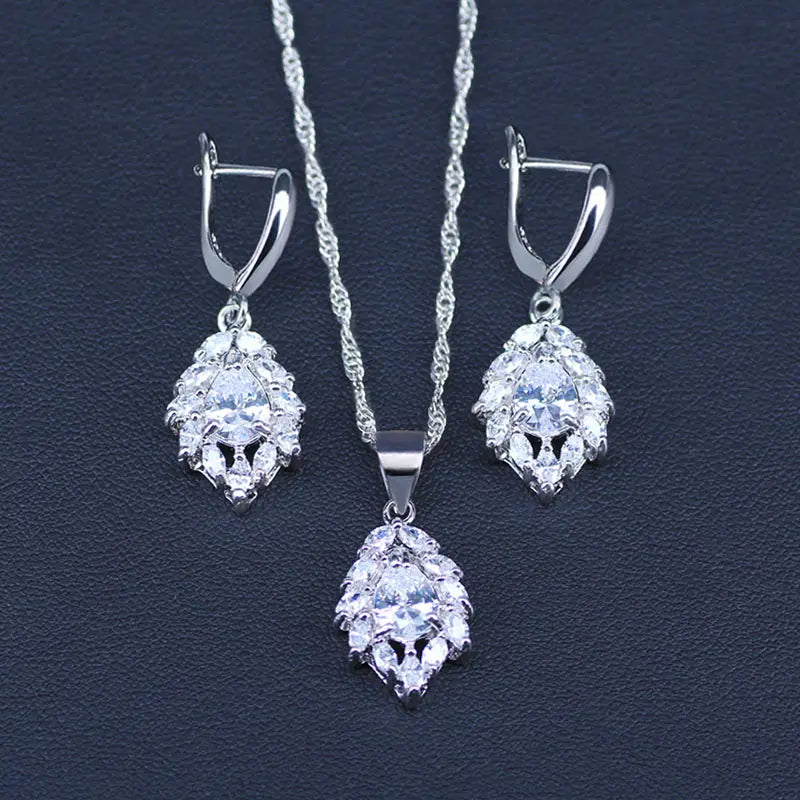 White crystal costume jewlery