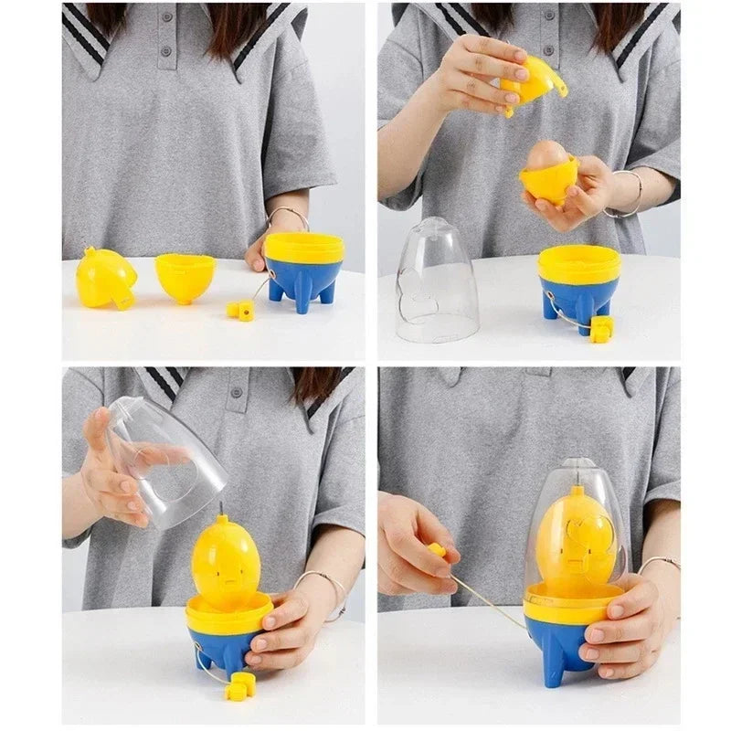 Hand Pull Egg Yolk and Egg White Spinner